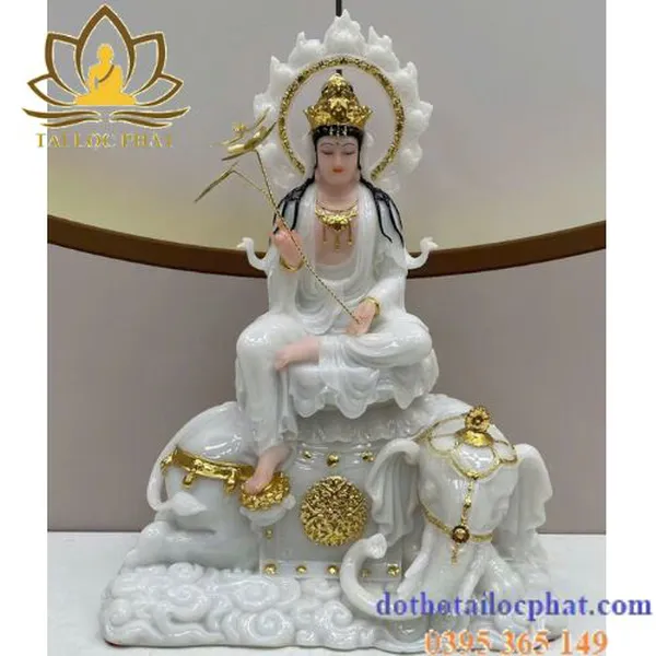 Tượng Văn Thù Phổ Hiền bồ tát đẹp