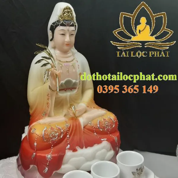 Tượng Mẹ Quan Thế Âm bằng đá ngọc đẹp nhất