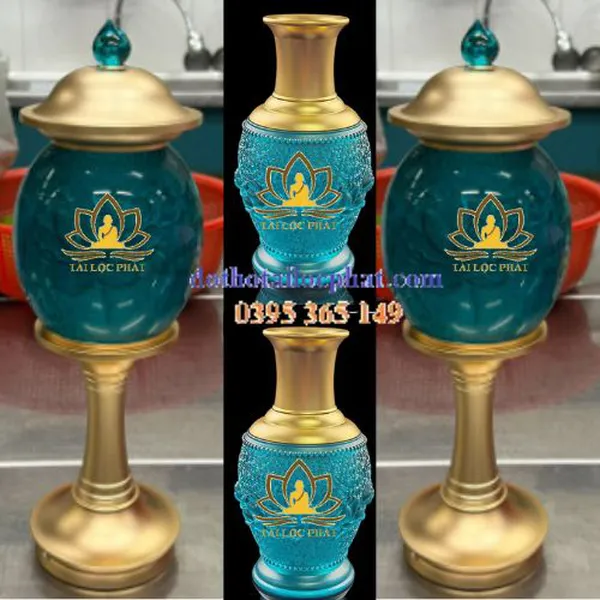Bộ đồ thờ cúng lưu ly cao cấp