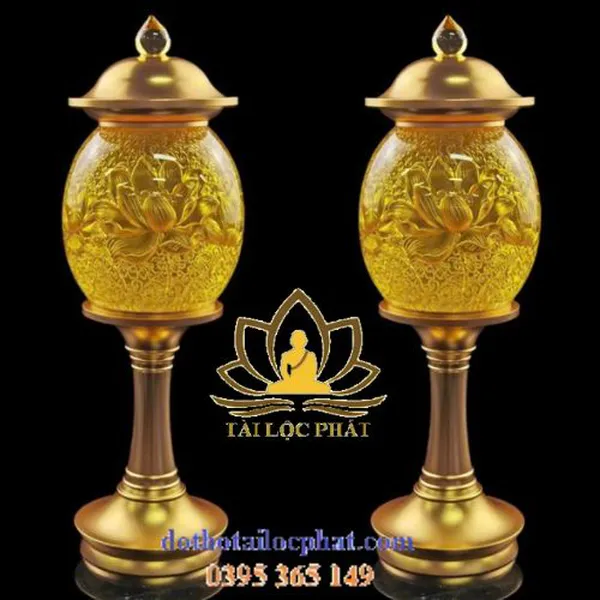 Bộ đồ thờ cúng lưu ly cao cấp