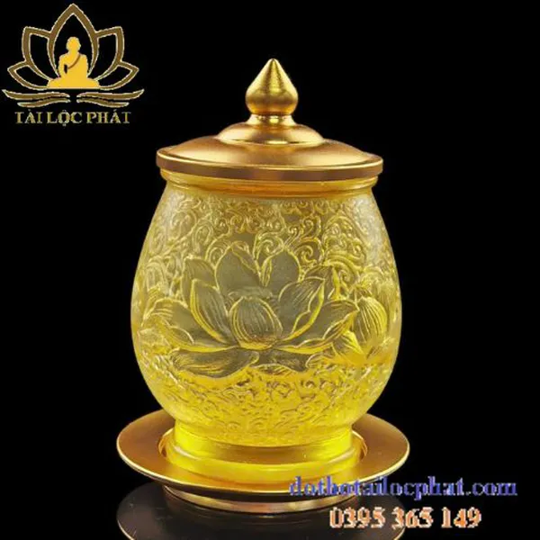 Bộ đồ thờ cúng lưu ly cao cấp