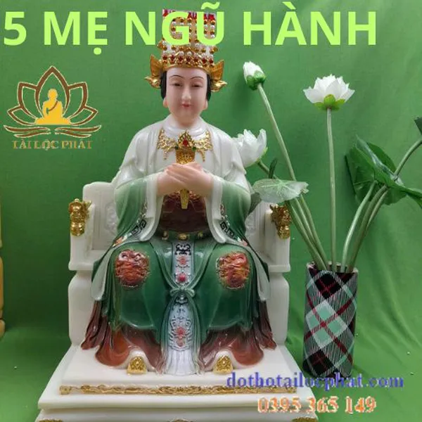 Bộ tượng 5 mẹ ngũ hành nhập khẩu