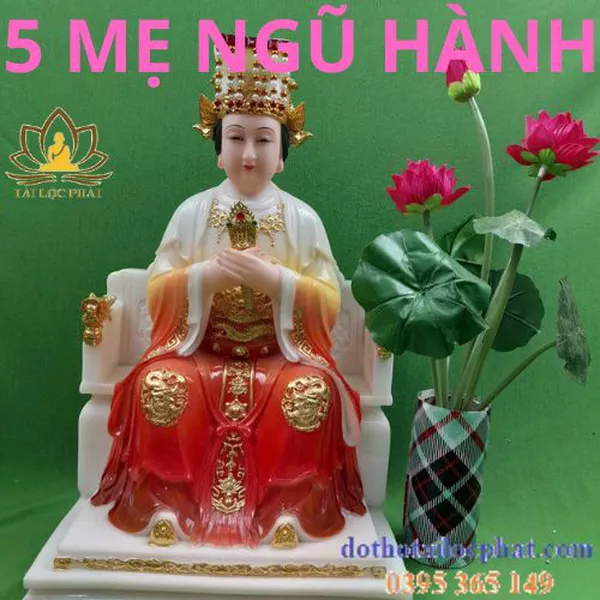 Bộ tượng 5 mẹ ngũ hành nhập khẩu