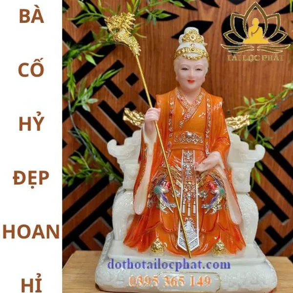 Tượng Bà cố Hỷ đẹp hoan hỉ