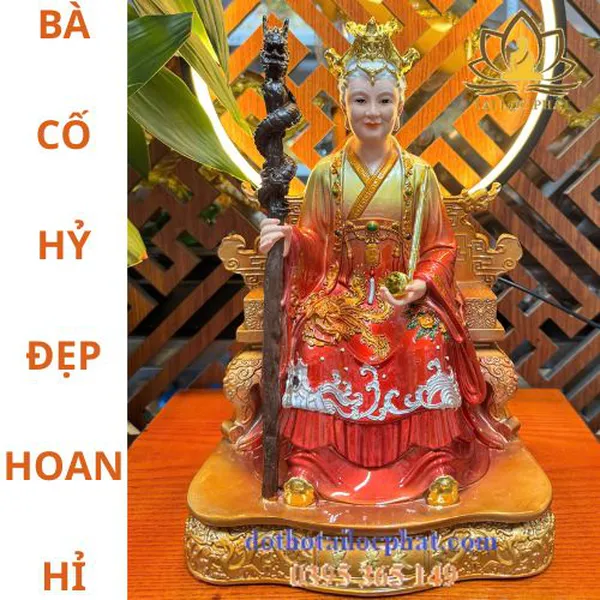 Tượng Bà cố Hỷ đẹp hoan hỉ