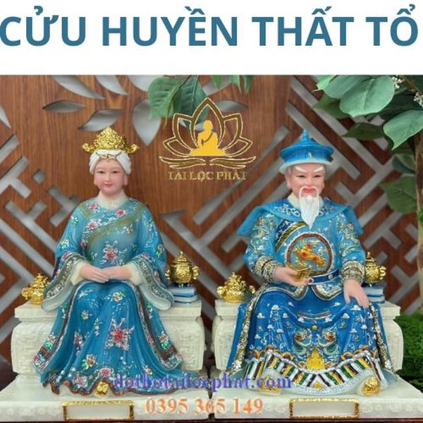 Tượng Cửu Huyền Thất Tổ nhập khẩu đẹp hoan hỉ