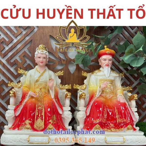 Tượng Cửu Huyền Thất Tổ nhập khẩu đẹp hoan hỉ