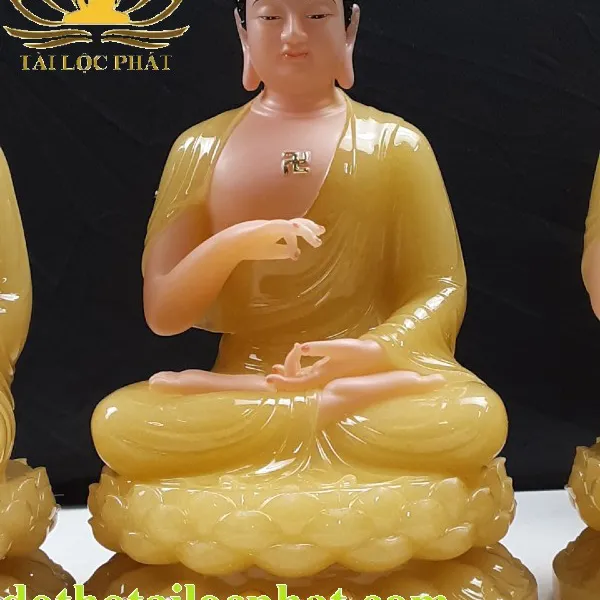 Tượng phật dược sư bằng đá thạch anh cao cấp