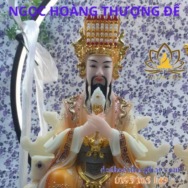 Tượng ngọc hoàng và vương mẫu cao 30cm