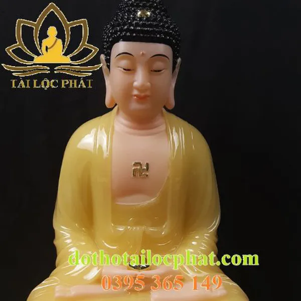 Tượng phật A di đà bằng đá thạch anh