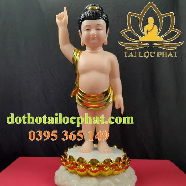 Tượng Phật Đản Sanh bằng đá ngọc đẹp nhất