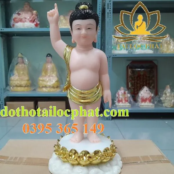 Tượng Phật Đản Sanh bằng đá ngọc đẹp nhất
