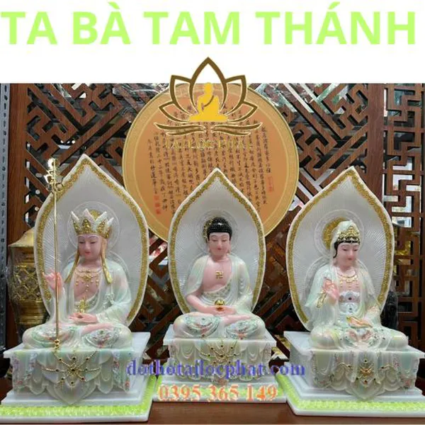 Mẫu tượng ta bà tam thánh đep nhất