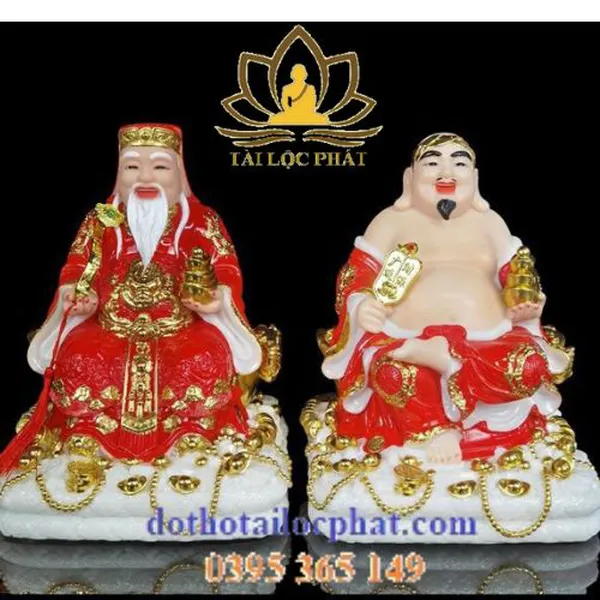 Bộ 3 ông Thần Tài - Thần Tiền - Ông Địa