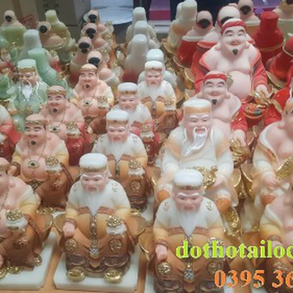 Kho tượng thần tài ông địa bằng đá,  gốm sứ cao cấp