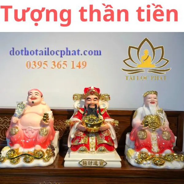 Tượng thần tiền bằng bột đá đẹp