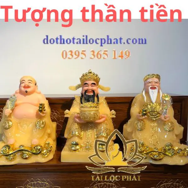 Tượng thần tiền bằng bột đá đẹp