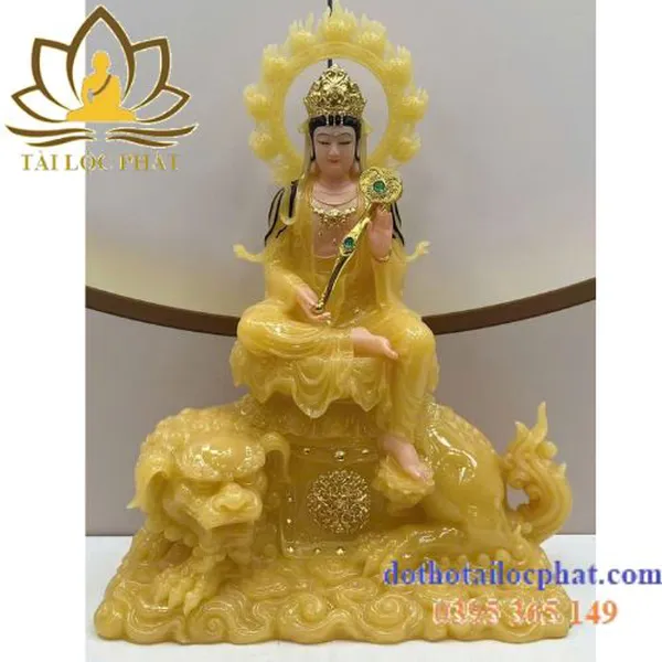 Tượng Văn Thù Phổ Hiền bồ tát đẹp