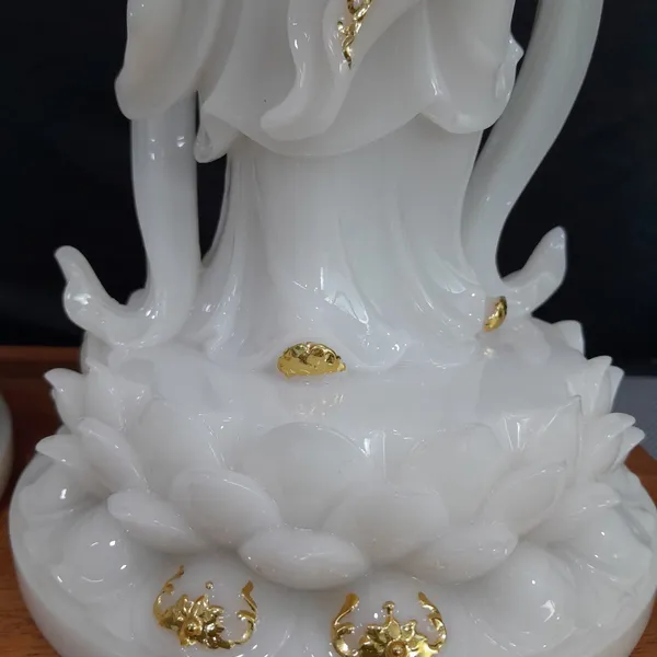 Tượng Tiên Đồng Ngọc Nữ đá ngọc cao 30cm