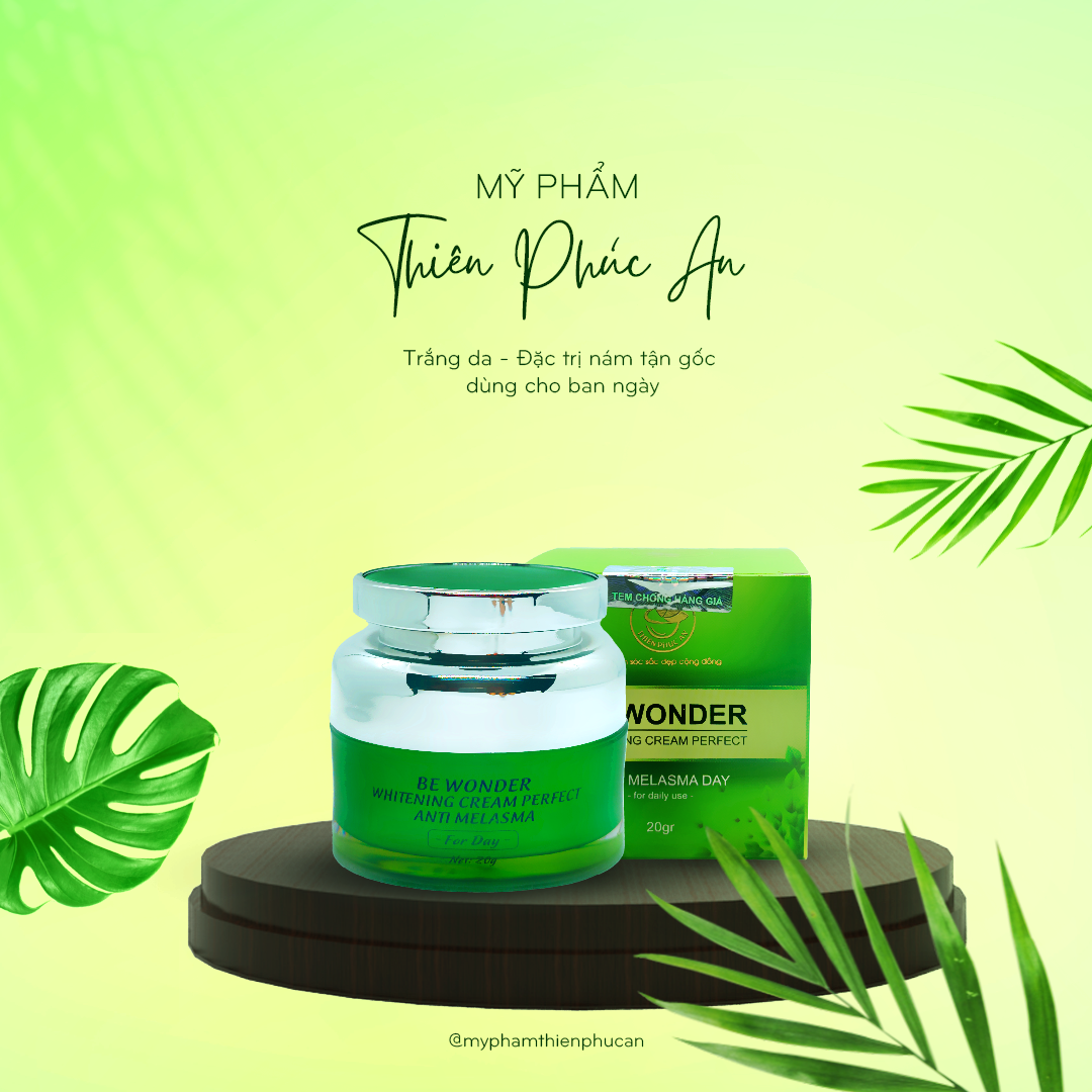 Kem trắng da trị nám Be Wonder dùng cho ban ngày trị nám tận gốc.