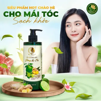 Dầu Gội Thảo Mộc Gừng & Sả - Chai 500ml