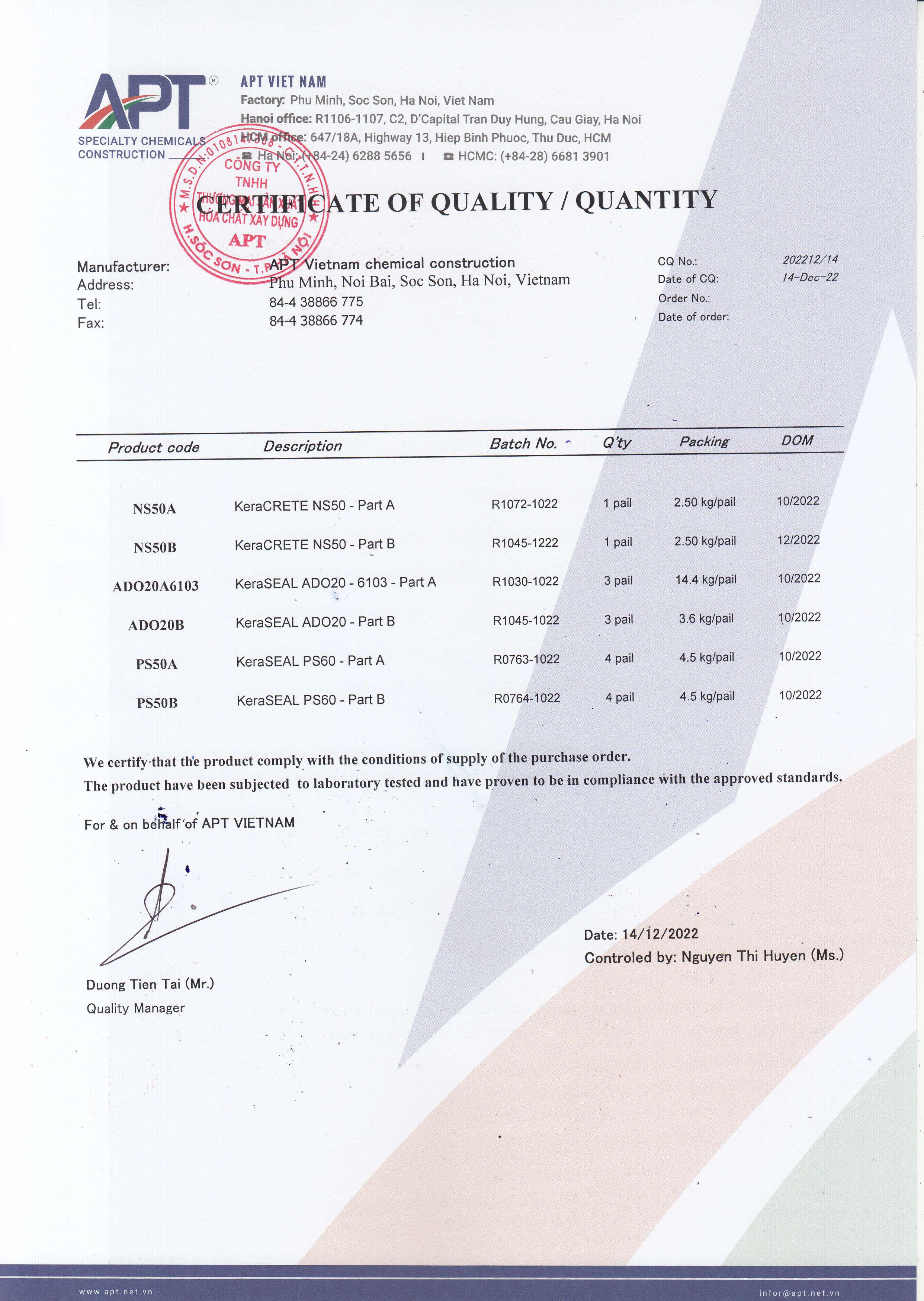 CQ chứng nhận chất lượng và xuất xứ sản phẩm. CQ chứng nhận chất lượng và xuất xứ sản phẩm.