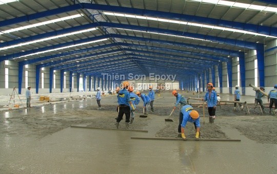 Sàn bê tông đạt chuẩn sơn epoxy. Sàn bê tông đạt chuẩn sơn epoxy.