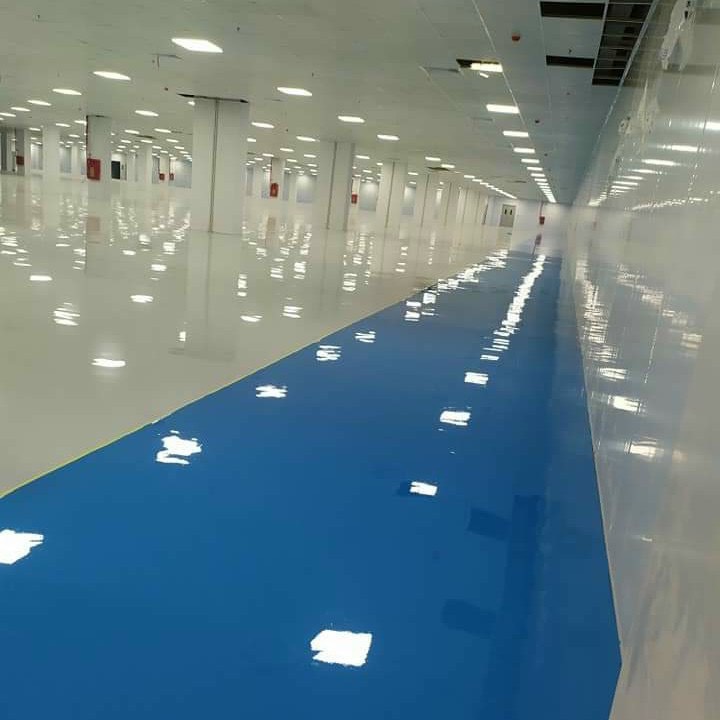 Thi công sơn epoxy kháng hóa chất cho nhà máy. Thi công sơn epoxy kháng hóa chất cho nhà máy.