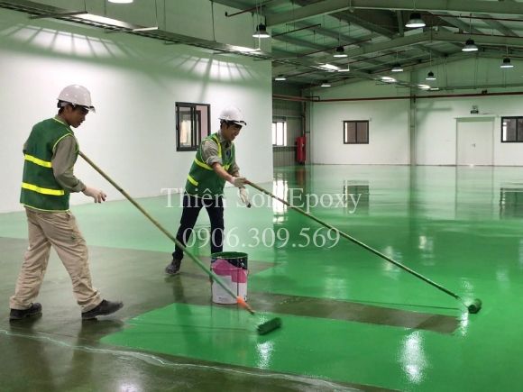 Thi công sơn phủ epoxy ET5660. Thi công sơn phủ epoxy ET5660.