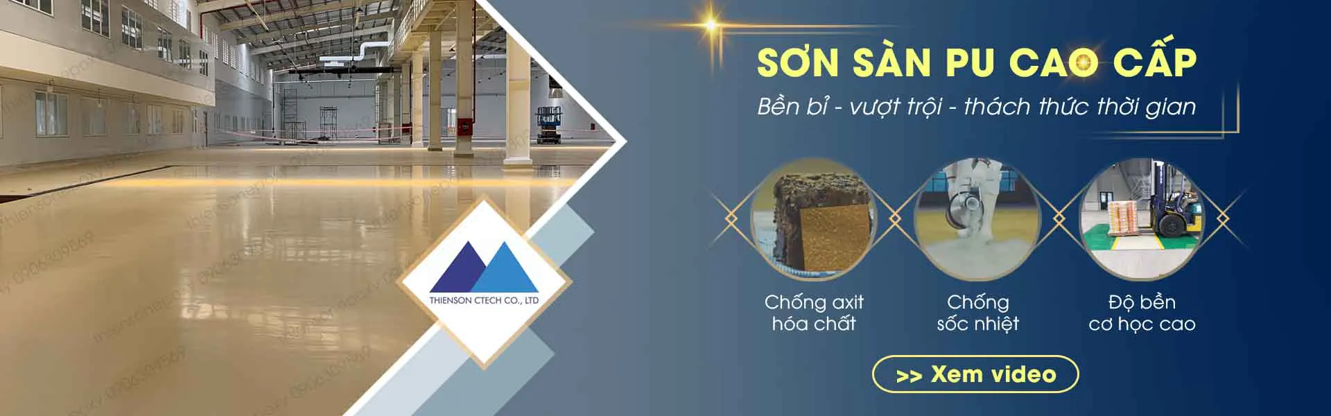 Thi công sơn sàn PU nhà xưởng