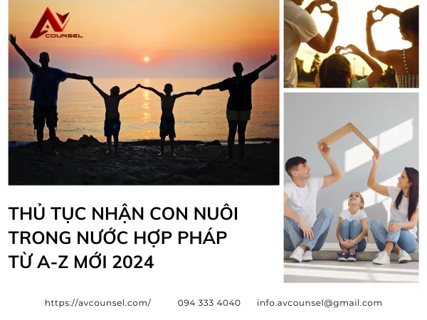 THỦ TỤC NHẬN CON NUÔI TRONG NƯỚC HỢP PHÁP TỪ A-Z MỚI 2024