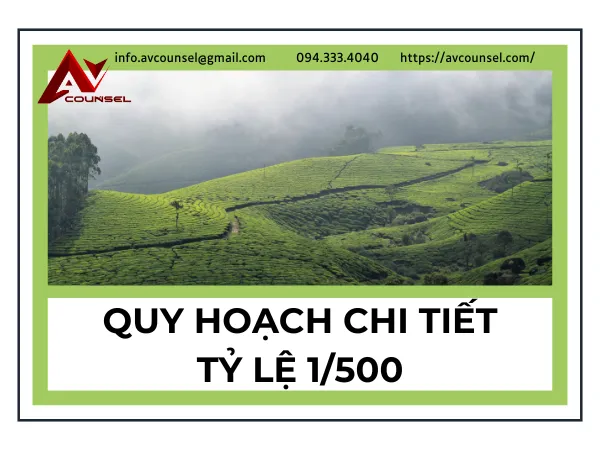 SƠ BỘ VỀ QUY HOẠCH CHI TIẾT 1/500