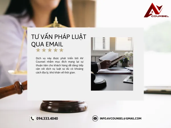 BẢNG BÁO GIÁ DỊCH VỤ TƯ VẤN PHÁP LUẬT QUA EMAIL