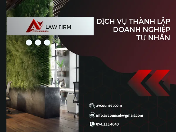 DỊCH VỤ THÀNH LẬP DOANH NGHIỆP TƯ NHÂN