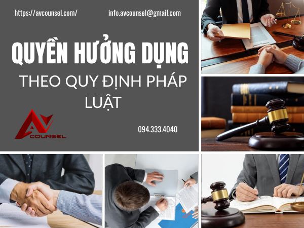 QUYỀN HƯỞNG DỤNG THEO QUY ĐỊNH PHÁP LUẬT