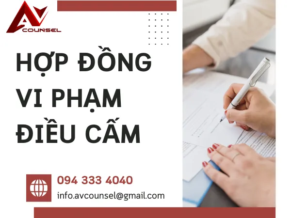 HỢP ĐỒNG VI PHẠM ĐIỀU CẤM