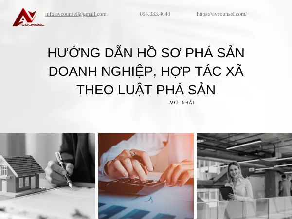 HƯỚNG DẪN HỒ SƠ PHÁ SẢN DOANH NGHIỆP, HỢP TÁC XÃ THEO LUẬT PHÁ SẢN MỚI NHẤT