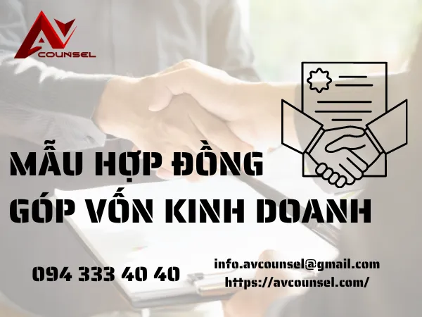 MẪU HỢP ĐỒNG GÓP VỐN KINH DOANH