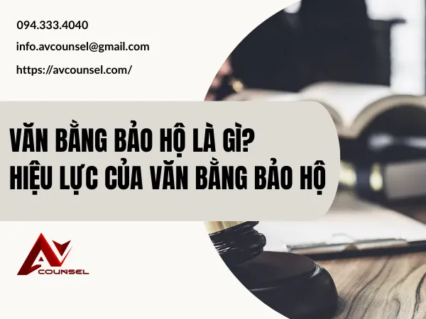 VĂN BẰNG BẢO HỘ LÀ GÌ? HIỆU LỰC CỦA VĂN BẰNG BẢO HỘ