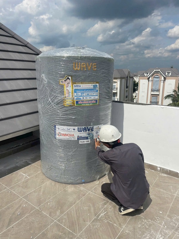 Bồn nước The Palm 1500L Bàn giao khách hàng Bồn nước The Palm 1500L Bàn giao khách hàng