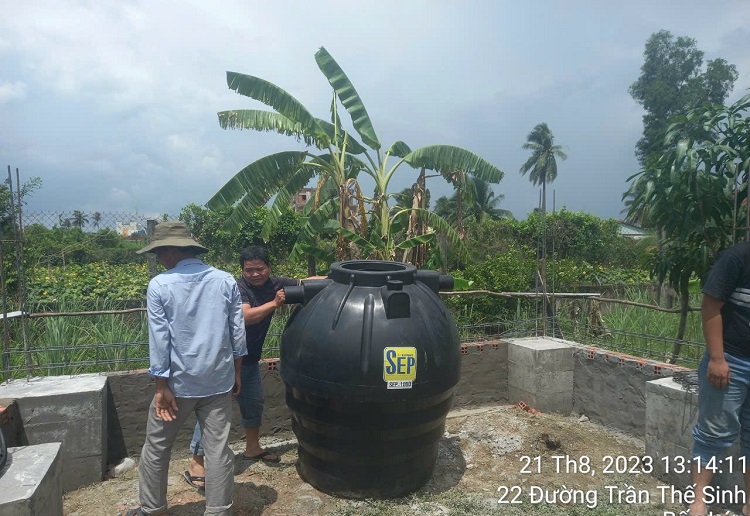 Bể phốt nhựa Thái lan 1,000L giao tại Long An Bể phốt nhựa Thái lan 1,000L giao tại Long An