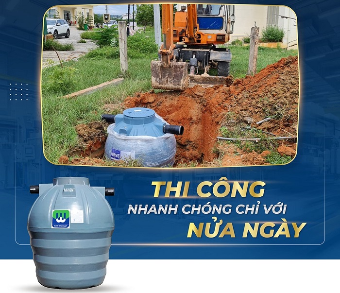 Hướng dẫn cách lắp đặt bể phốt nhựa Hướng dẫn cách lắp đặt bể phốt nhựa