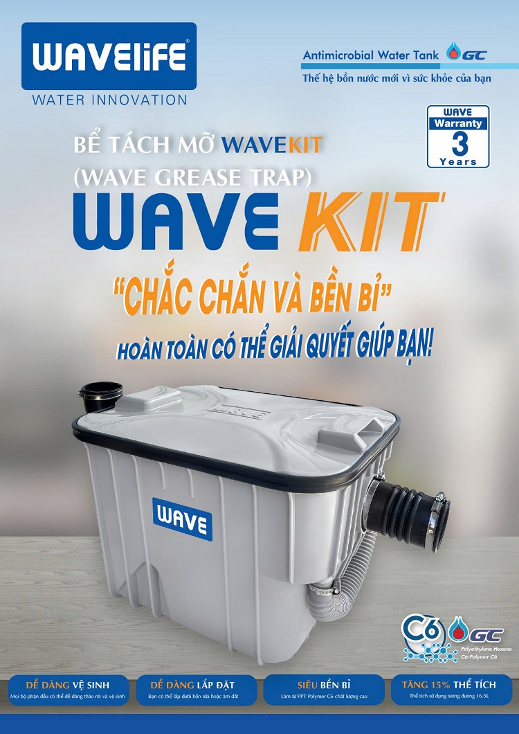 Bể tách dầu mỡ từ nhựa C6 Bể tách dầu mỡ từ nhựa C6