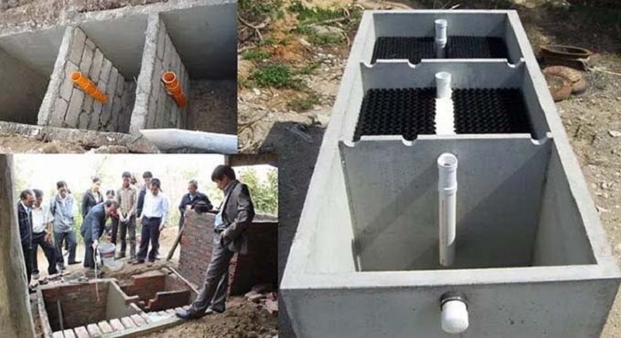 Bể phốt truyền thống 3 ngăn Bể phốt truyền thống 3 ngăn