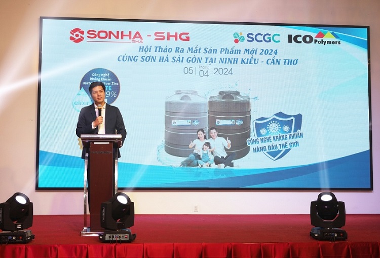 Ra mắt bồn nhựa kháng khuẩn Sơn Hà Ra mắt bồn nhựa kháng khuẩn Sơn Hà