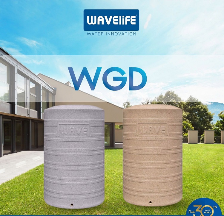 Bồn nước WGD với 2 màu Vàng và Tím Bồn nước WGD với 2 màu Vàng và Tím