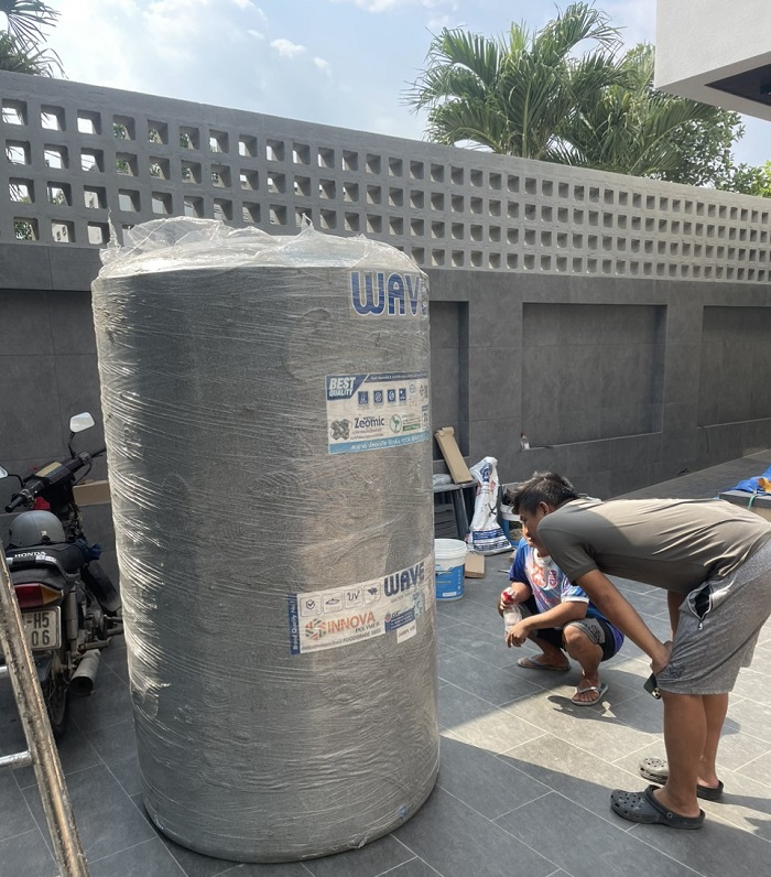 Bồn nước nhựa 500L Wavelife được khách hàng tin dùng Bồn nước nhựa 500L Wavelife được khách hàng tin dùng