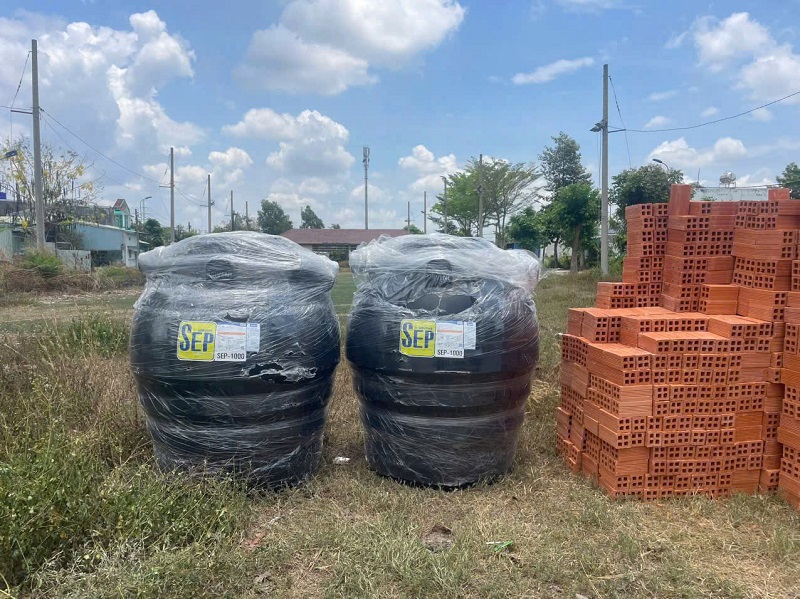 Giao hàng Bồn tự hoại 1000L SEP - Thái Lan Giao hàng Bồn tự hoại 1000L SEP - Thái Lan