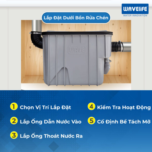 Cách lắp bể tách mỡ trong nhà Cách lắp bể tách mỡ trong nhà