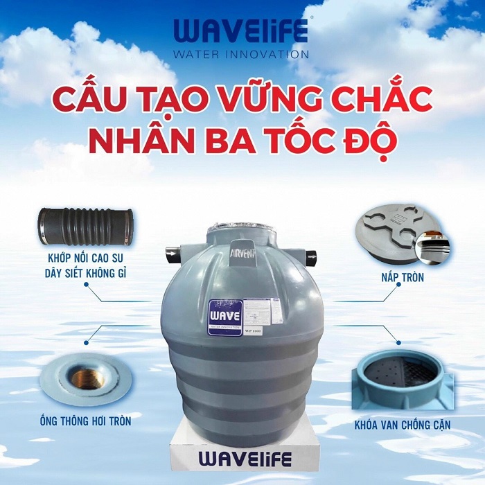 Bồn tự hoại 𝐖𝐚𝐯𝐞𝐥𝐢𝐟𝐞 Bồn tự hoại 𝐖𝐚𝐯𝐞𝐥𝐢𝐟𝐞
